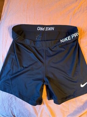 Nike Black Women's Bike Shorts with NIKE PRO Waistband